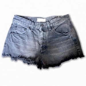 Free People Black Jean Shorts Size 25